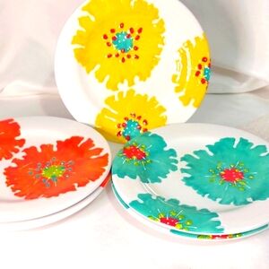 COPY - Laurie Gates Melamine Plates, Set of 5